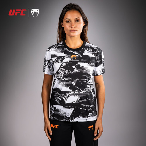 VENUM毒液UFC5.0 格斗周女全棉圆领短袖运动健身跑步训练休闲T恤