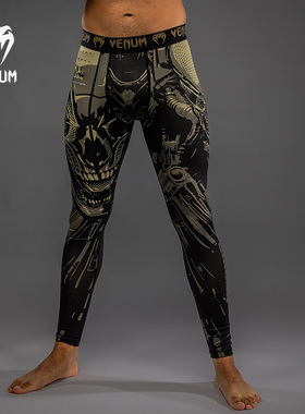 VENUM毒液Invader男紧身长裤拳击格斗柔术健身运动跑步裤