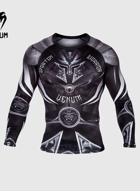 VENUM毒液 角斗士紧身长袖柔术防磨紧身衣 跑步健身瑜伽训练衣