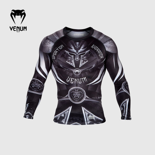 venum长袖柔术跑步瑜伽紧身衣