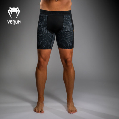 Venum毒液UFC奇马耶夫男紧身短裤拳击搏击训练跑步健身运动裤