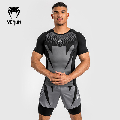 VENUM 毒液 Attack 男短袖紧身衣运动短袖格斗健身训练跑步上衣