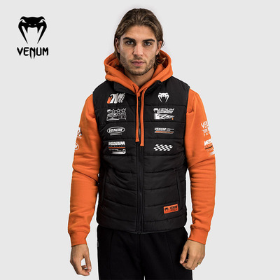VENUM毒液 Motorsport男款运动棉马甲无袖跑步训练休闲坎肩外套