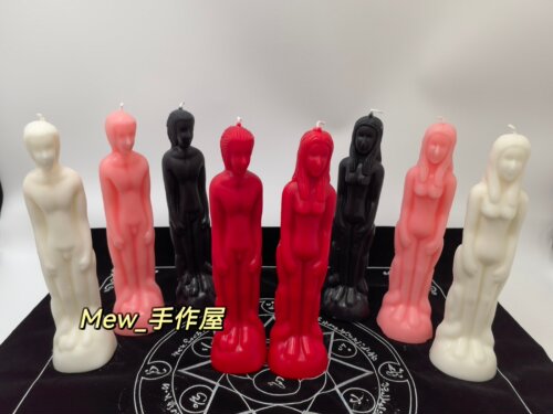 手工 纯蜂蜡大豆蜡 人形造型蜡烛 /颜色可以定制可单卖