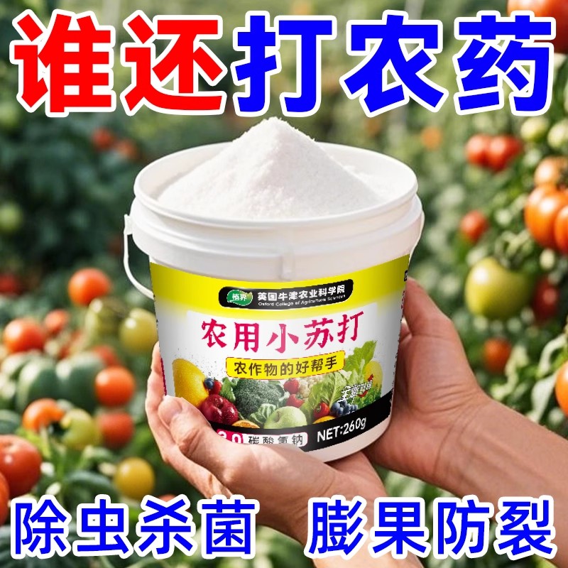 农用小苏打蔬菜肥料营养液家用果蔬瓜果盆栽种菜通用型杀菌去残留