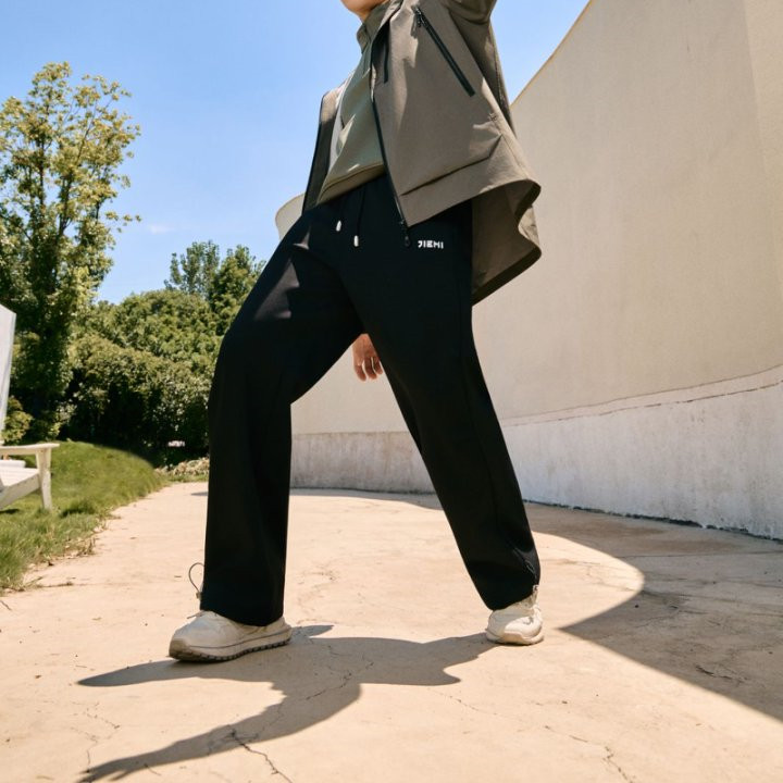 2025年秋冬新款男士休闲裤时尚显瘦加绒直筒裤宽松阔腿工装长裤子