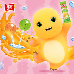 雅客果冰棒棒糖天天棒棒糖果汁硬糖奇亚籽棒糖儿童零食糖果棒棒糖