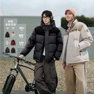 达播 加厚羽绒服外套 坦博尔90鸭绒男短款