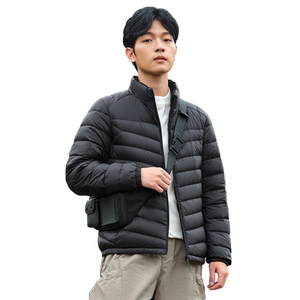 坦博尔秋款反季男士轻薄短款立领渐变休闲时尚秋冬保暖羽绒外套潮