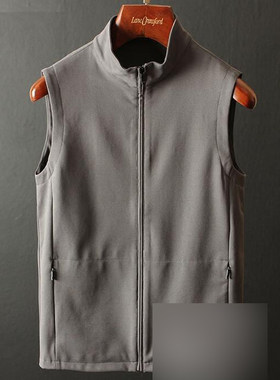 立领男士马甲背心RX1153-灰3XL