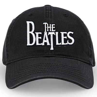 Thebeatles披头士甲壳乐队黑色棒球帽可水洗棉布面软顶时尚休闲