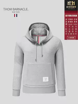 THOM BARNACLE official Direct hoodie male Gray national tide TB light luxury loose casual sportswear