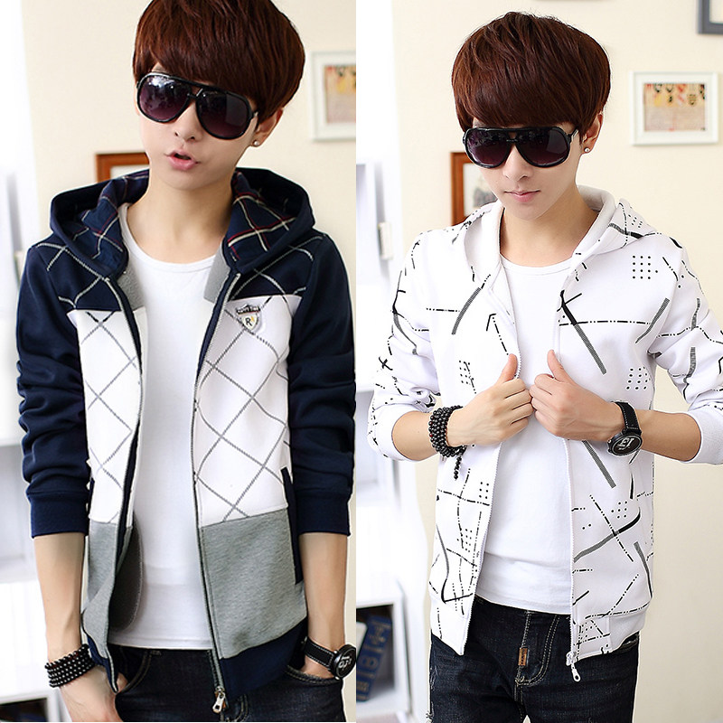 青少年14男孩学生12男大童春秋装13中学生15薄款卫衣外套16岁秋季