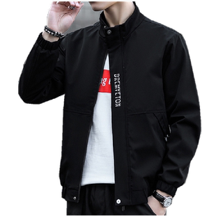 春秋季男士立领夹克青年修身潮流工装外套春天上衣服褂子薄款男装