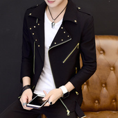 加厚夹克男士 秋冬季 韩版 青年个性 上衣服潮流帅气褂子休闲男装 外套