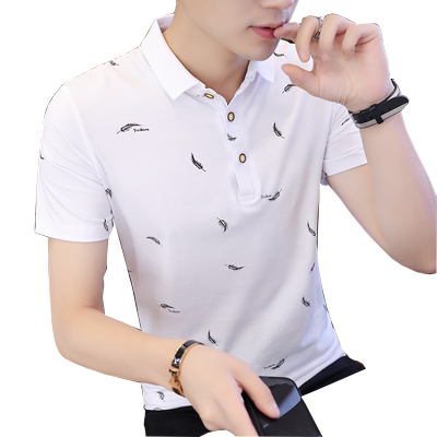 冰丝薄款潮流爸爸polo衫短袖t恤