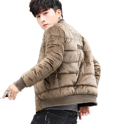 冬季棉衣服男士外套2025新款羽绒棒球棉服短款金丝绒男款棉袄潮