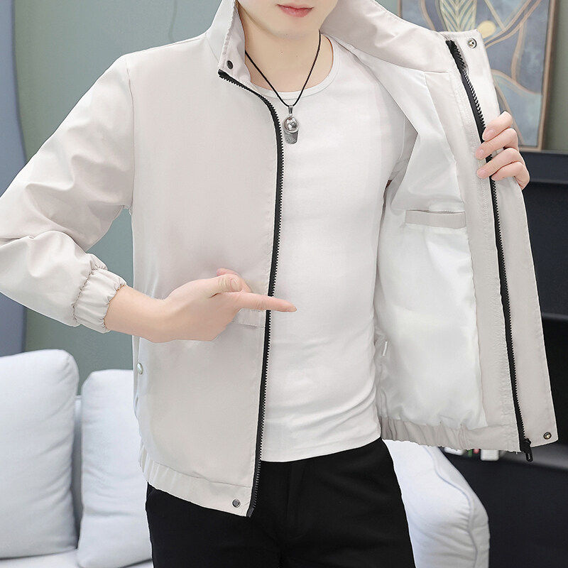 春季机能外套男韩版潮流工装夹克春秋款翻领上衣服休闲春装棒球服
