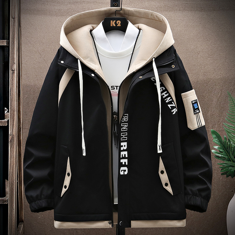 男春秋款潮牌宽松休闲设计感夹克