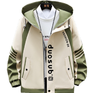 工装夹克男士2026春秋季初中学生外套青少年男装帅气褂子春天上衣