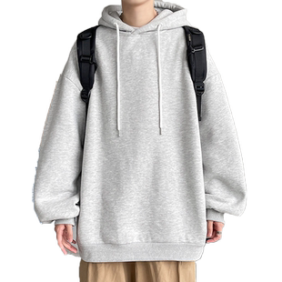 初中学生男装套头卫衣13连帽青少年春秋薄款外套14-16岁15大童12