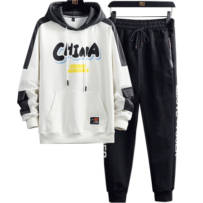 秋季初中学生韩版潮流运动套装