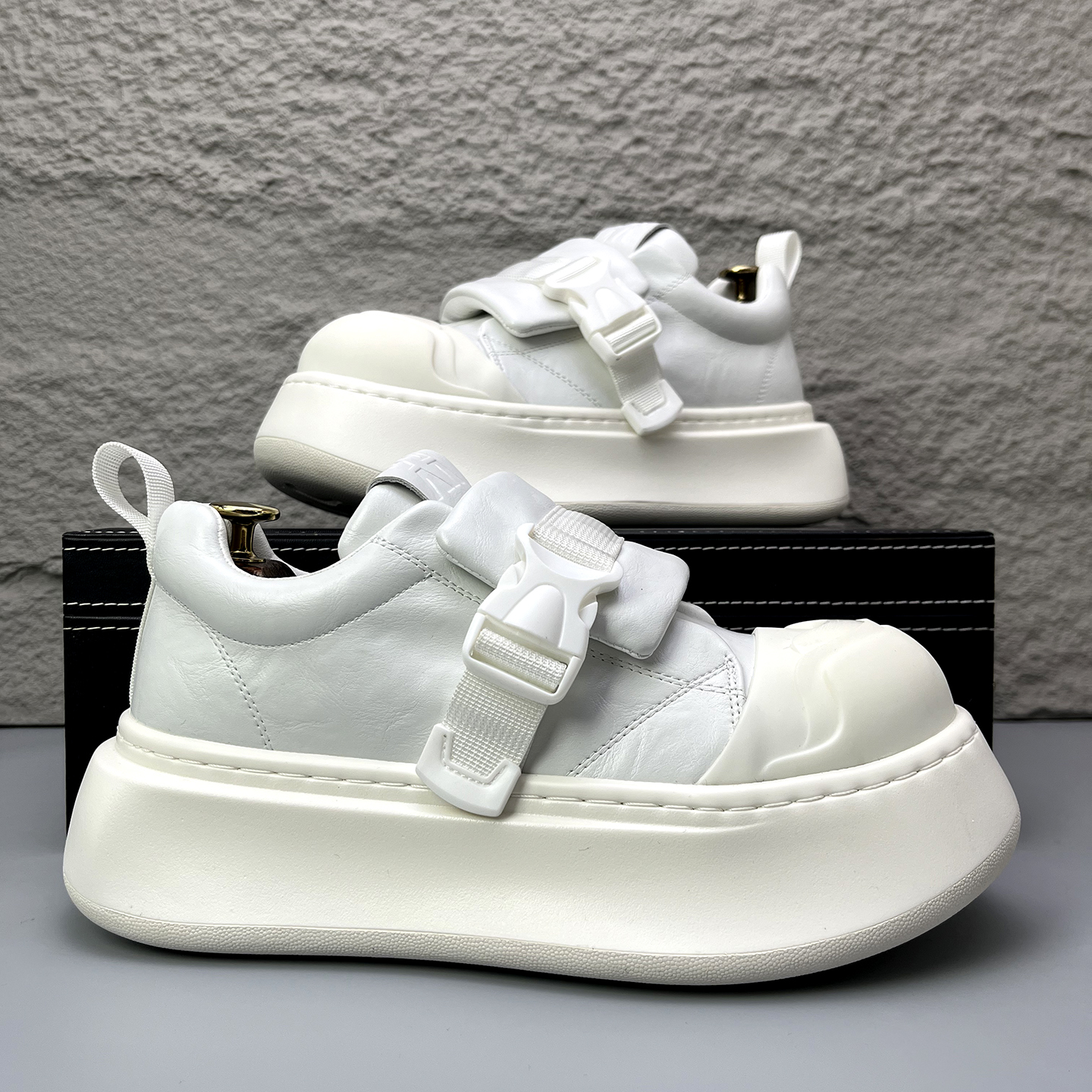 厚底丑萌面包鞋男潮牌百搭新款