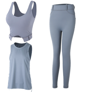 瑜伽服套装女夏季高级感健身背心专业跑步运动普拉提速干衣训练服