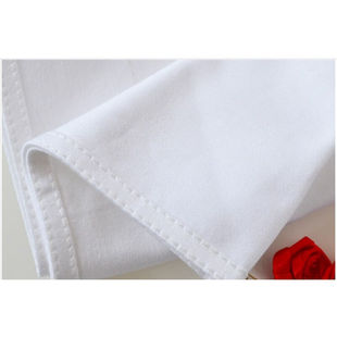 创京懿选白色纯棉口布餐巾布加厚酒店餐厅专用咖啡厅西餐巾餐巾席
