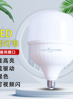 开尔照明（CARE）LED节能灯泡E27大螺口光源15W白光6500K柱形灯T6