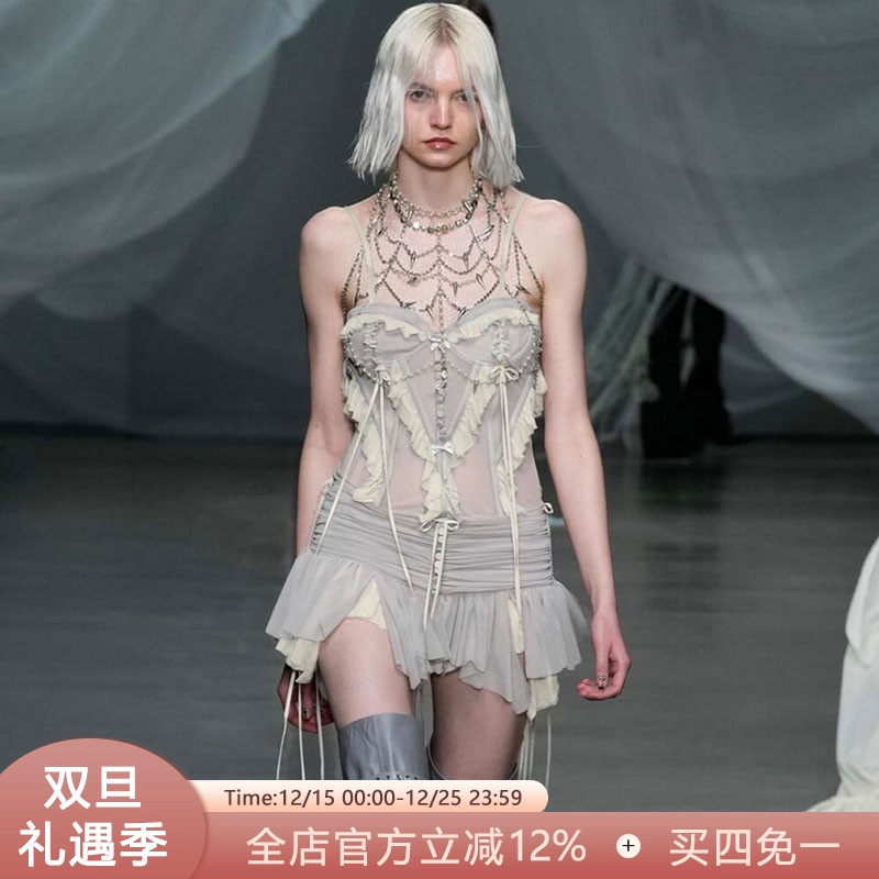 秀场款#荒芜废土风褶皱半身裙