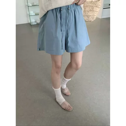 不挑身材藏肉款！韩系高腰抽绳休闲短裤女夏季宽松显瘦百搭裤ZMC