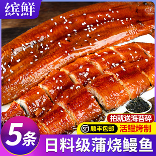日式蒲烧鳗鱼开袋加热即食新鲜鲜活烤鳗鱼中段切段寿司鳗鱼旗舰店