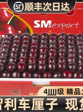 智利车厘子新鲜水果进口桑提娜礼盒装当季整箱孕妇樱桃3j4j5j包邮