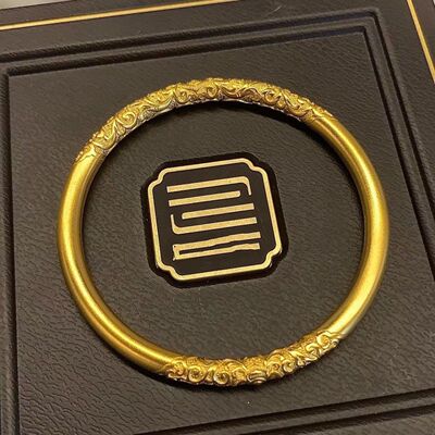 热卖越南沙金精选好物5mm古法传承手镯女士磨砂素圈实心合金镀热