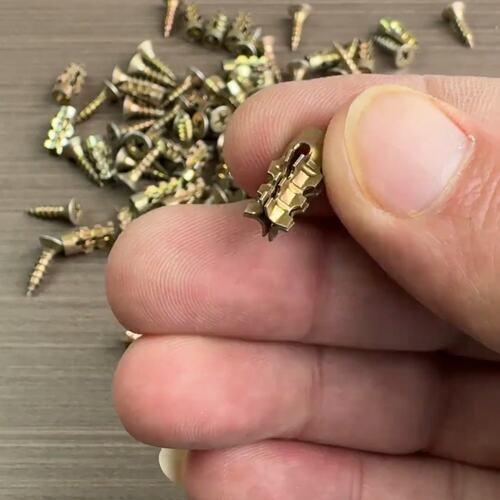 合页修复神器合页铁膨胀管轻钢金属圣诞树膨胀防松型四边锯齿膨胀