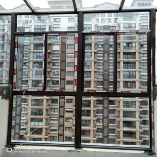 杭州定制全屋断桥铝系统门窗封闭包阳台露台花园钢化玻璃顶阳光房