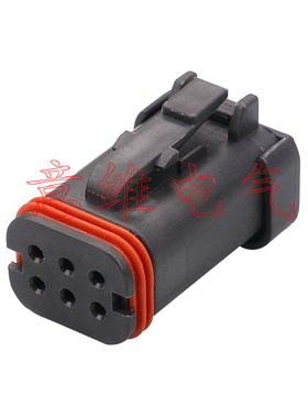 DJ7063Y-1.6-21黑色1.6系列汽车连接器接插件含端子DT16-6SB-KP01