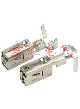 DJ6218C-E6.3B 适用大众奥迪6.3MM大众CD大方针 超大方针端子插簧