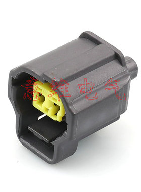 DJ70217YF-1.8-21黑色汽车连接器接插件184016-12孔2芯插头含端堵