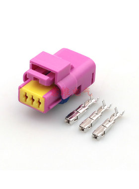 211PC032S7061 防水线束连接器插头含端堵 DJ7037D-1.5-21粉色