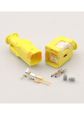 SABPB-02-1A-Y适用于汽车座椅碰撞传感器插头2P孔HD0271YA-0.6-21