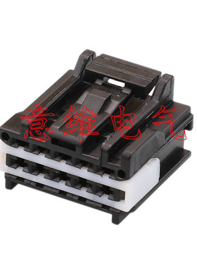 10PIN汽车线束连接器接插件6098-7347黑色国产插头DJ7107Y-1.5-21