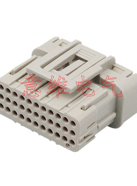 DJ7331YA-0.6-21/10 接插件33针PCB针座灰色弯针含对插 6189-7107