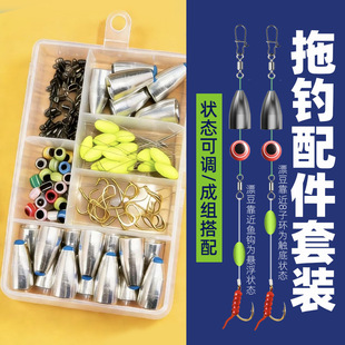 逗钓拖钓配件路亚鲫鱼钓组套装卡罗逗钓全套配件冬春季钓鲫鱼线组