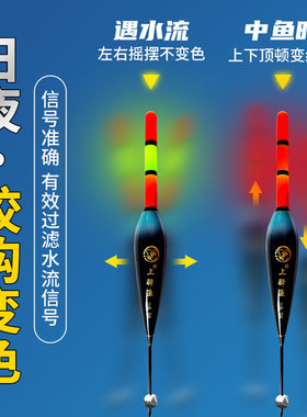 滑漂专用浮漂日夜两用咬钩变色