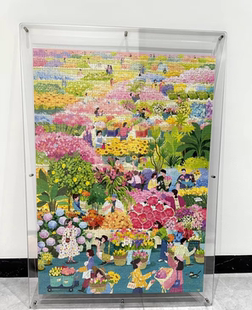亚克力透明拼图相框画框50*701000片ensky挂墙摆台双面尺寸可定制
