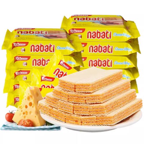 印尼进口纳宝帝丽芝士威化饼