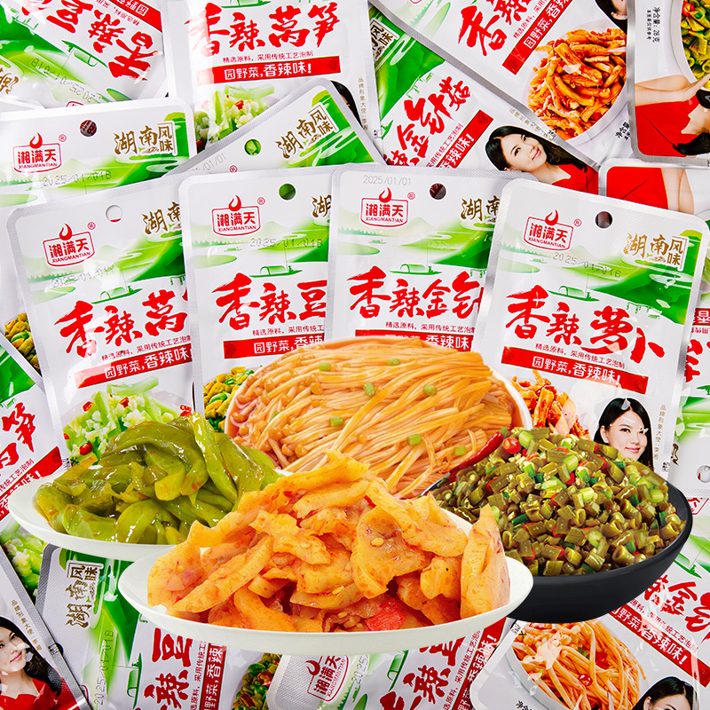湘满天香辣萝卜干酸豆角莴笋
