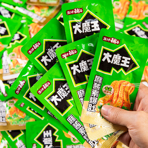 盐津铺子大魔王魔芋脆爆肚香菜麻酱毛肚魔芋爽解馋湖南魔芋干零食